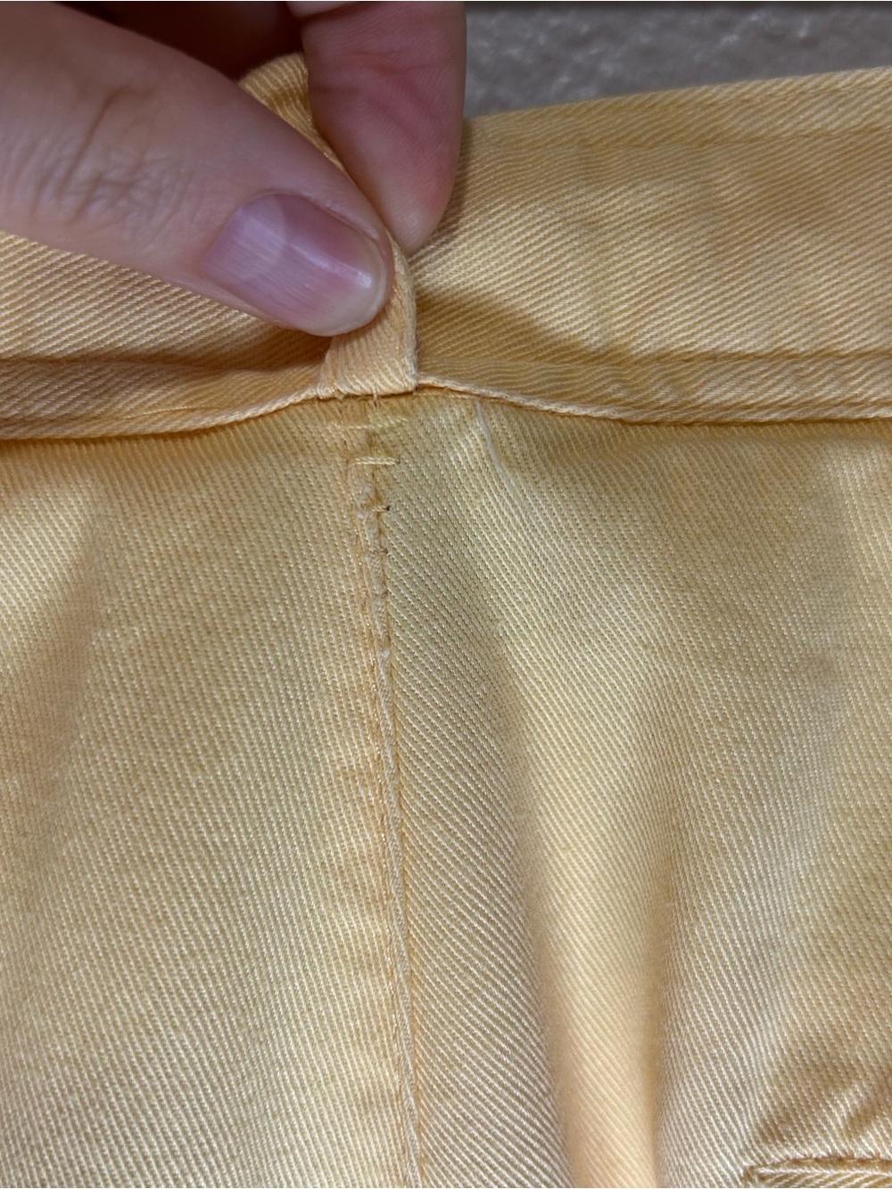 Vintage Butter Yellow Pleated Trouser Shorts High Rise Cuffed Tailored Summer - Picture 5 of 5